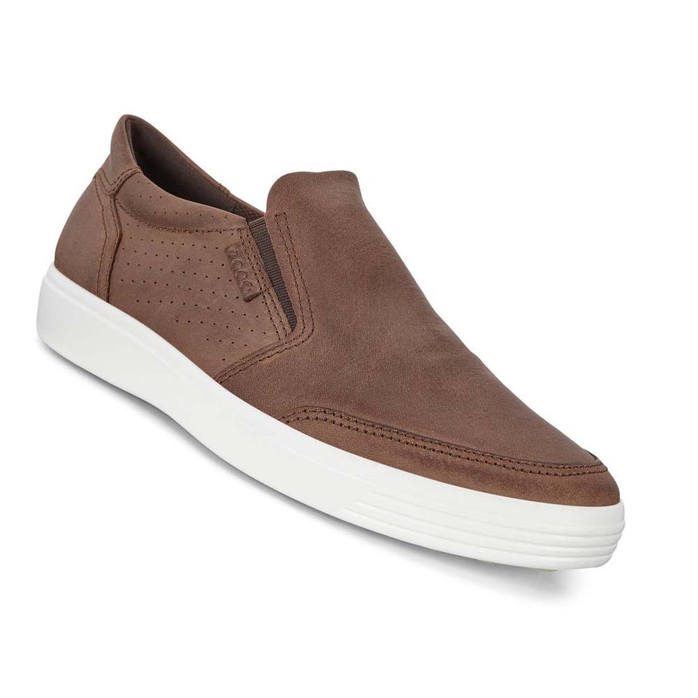 Pánské Boty Casual Ecco Soft 7 Slip-on Hnědé | CZ 481MQZ